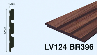Панель LV124 BR396 HI WOOD 120,0мм х 12,0мм х 2,7м. (16 шт.)